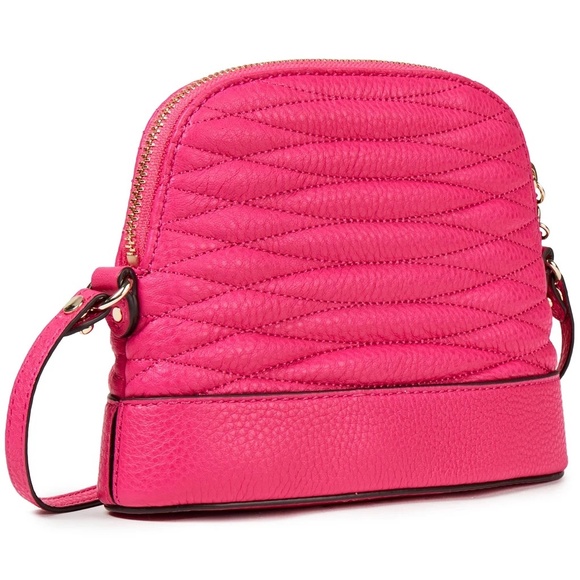 Last One!!!Fuchsia Thelma quilted pebbled-leather shoulder bag from SANDRO - Picture 3 of 15